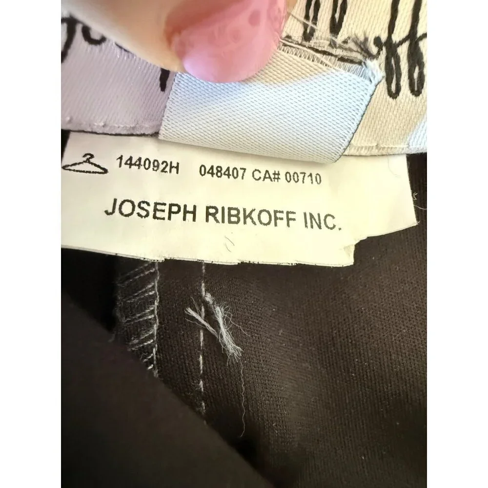 Joseph Ribkoff Womens Slim-Fit High Waist Charcoal Gray Pull-On Pants Size 6